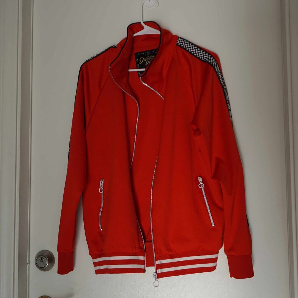 ZARA mens Red zip up sweater